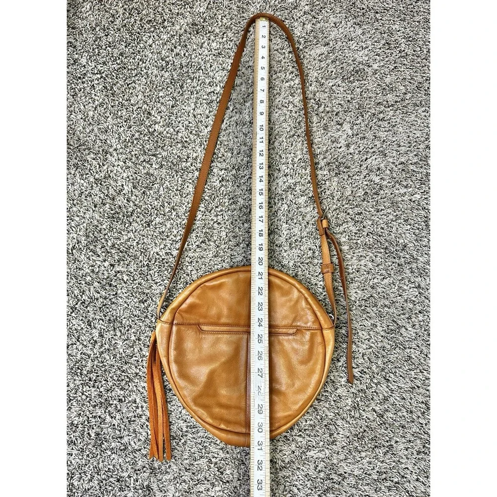 Hobo International Circle Round Canteen Crossbody Bag BOHO Fringe Tassel